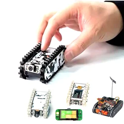 Mini Esp32 RC Tanque Modelo, Metal Tractor Crawler, Equilíbrio Car Mount Truck, Robot Chassis para ESP32, APP Handle Controle Tanque