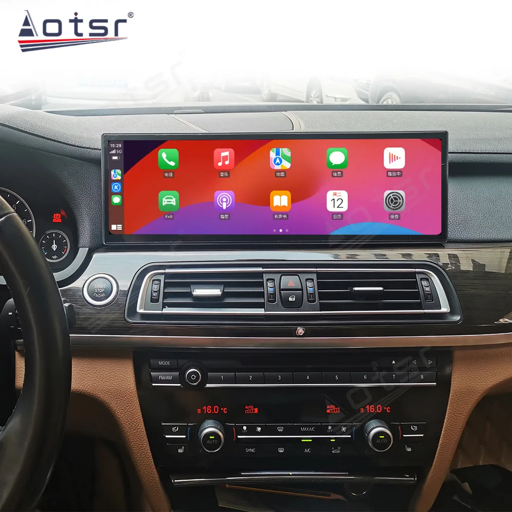 

14.9 " Android 12 Carplay Car Multimedia QLED Display Screen For BMW 7 Series F01 F02 F04 2009-2015 CIC NBT ID8 GPS WIFI 4G BT
