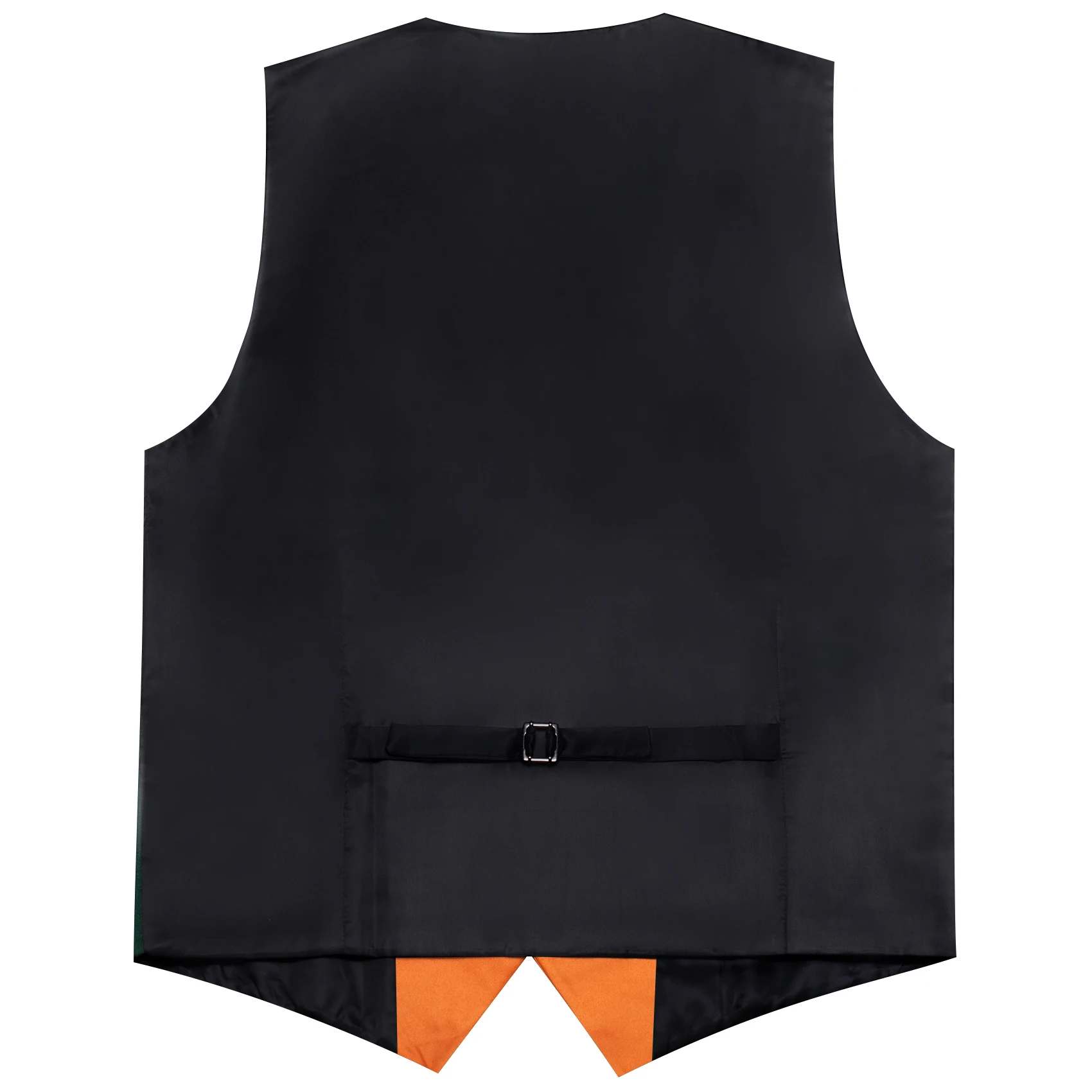 Barry.Wang Silk Men Vest Half Flat Collar 5 Buttons Formal Casual Waistcoat Sleeveless Jacket Male Wedding Business Party Gift