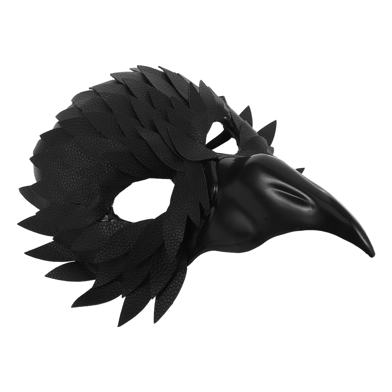 

Owl Plume Mask Half Face Design - Premium Animal Masquerade Mask for Adults - Halloween Cosplay Party Festival Bird Theme