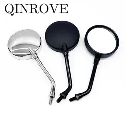 Retro Motorcycle Rearview Mirrors 8/10MM ABS Side Mirror Universal For Kawasaki Valcan S SUZUKI GSR 600 750 YAMAHA XSR 700 900
