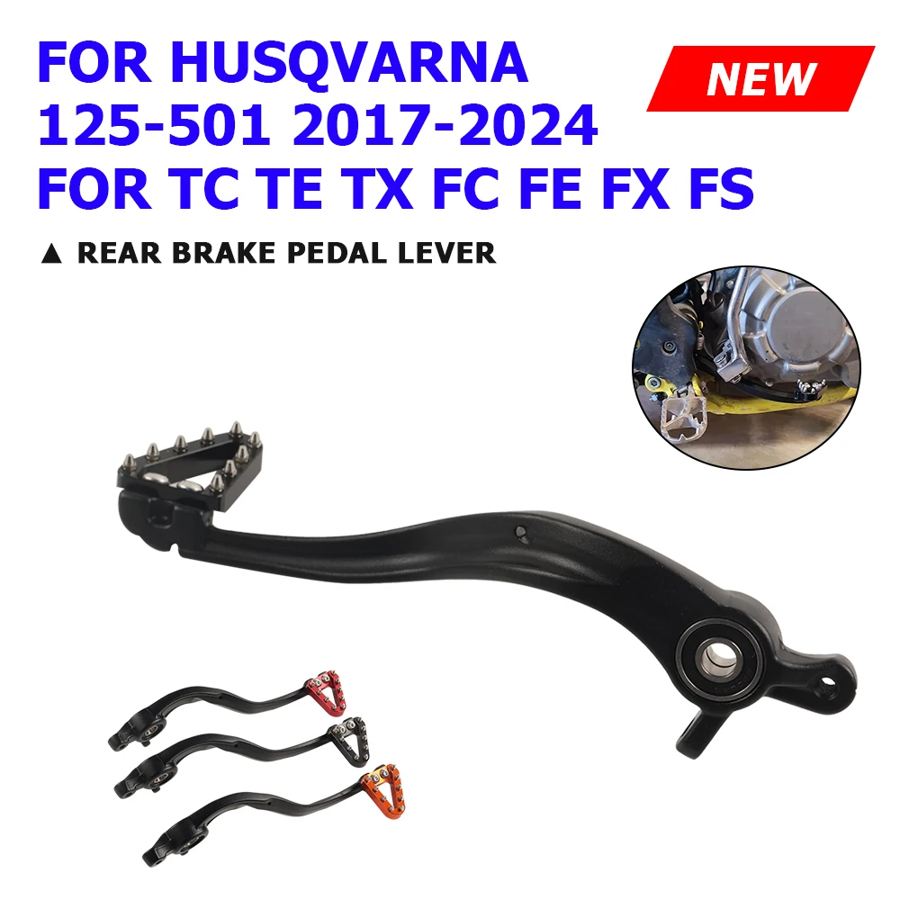 

For Husqvarna TC TE TX FC FE FX FS 125 150 250 300 350 450 501 2024 Motorcycle Accessories CNC Aluminum Rear Brake Pedal Lever