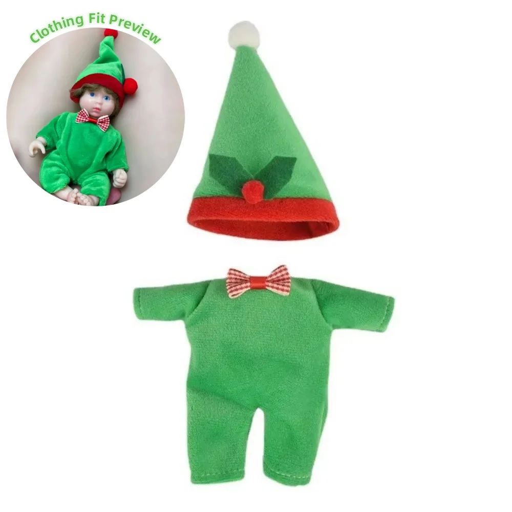 9 stijlen pluche pop kleding accessoires outfits voor 6 inch siliconen reborn pop schattige handwasbare overall voor pasgeboren poppen