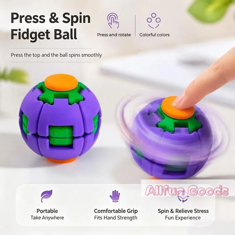 Mainan Bola Putar 3D Print Pre - 3D Printing Fidget Toys ulasan dan harga