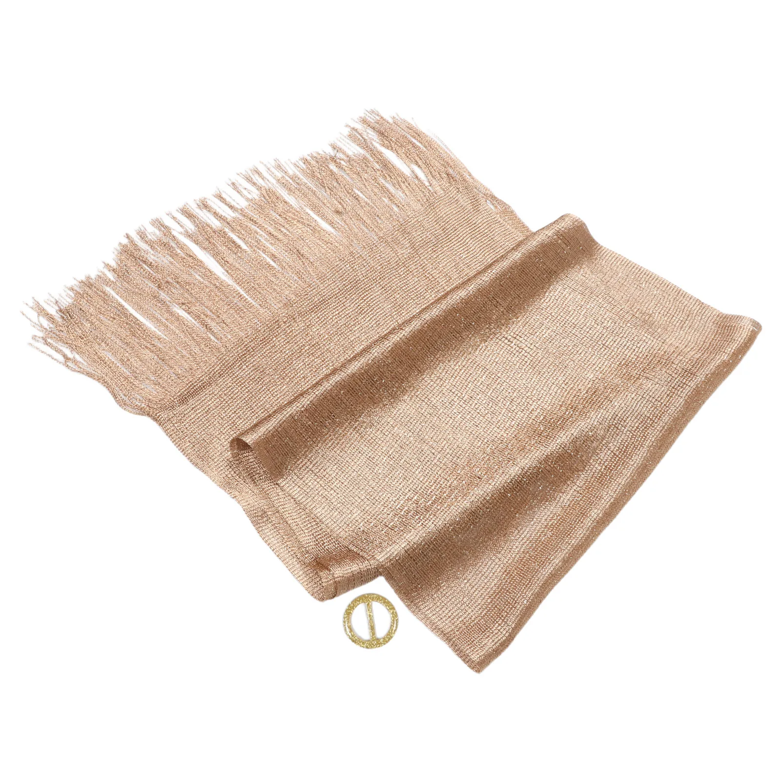 

Golden Buckle Shawl with Tassel for Women Formal Events Evening Dresses Wedding Bride Accessories Luxurious Wraps