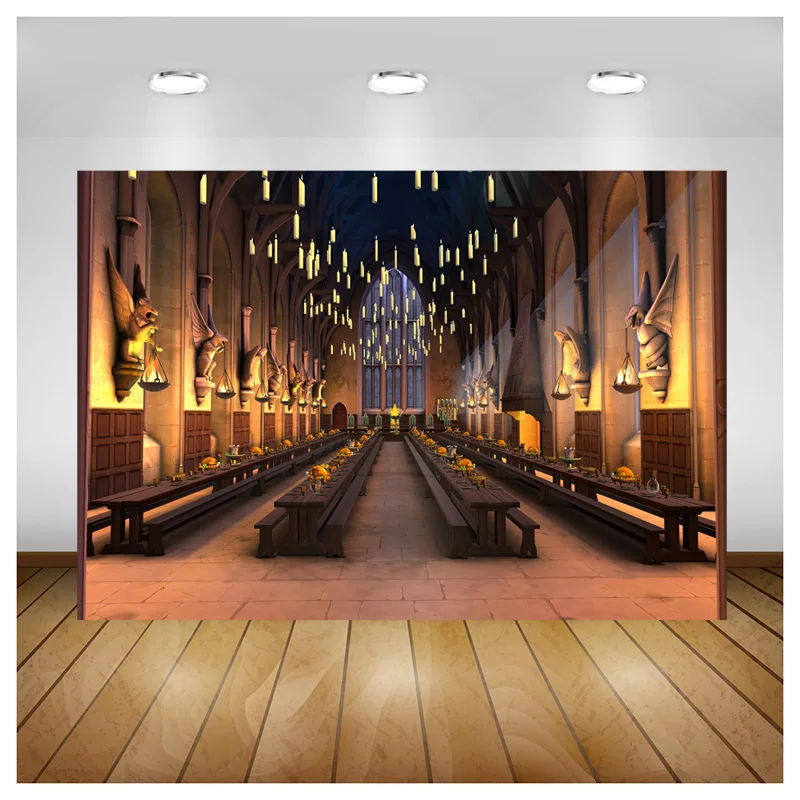 Vinyl Custom Castle Broom Church King Station Photography Background Heaven Magic School Photo Studio Backdrops Photocall HL-108