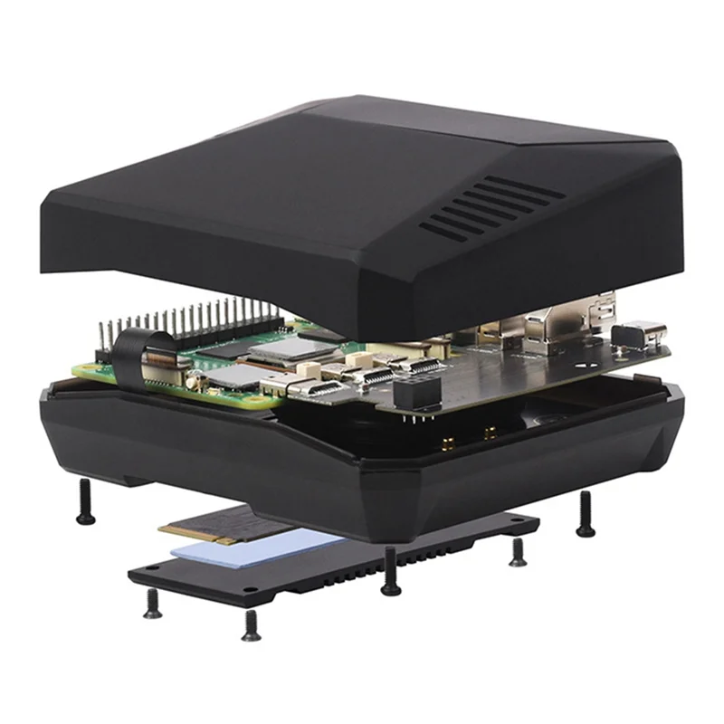 

PI5-CASE-ARGON-ONE-M.2 Case Built-In Active Cooler For Raspberry Pi5-ABIU