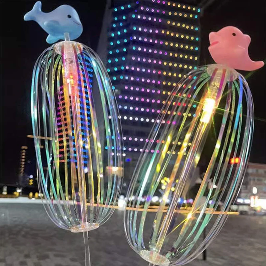 5 قطعة قوس قزح الدوار دوامة عصا سحرية فقاعة الأسرة التفاعلية للأطفال مهرجان الحفلات قوس قزح تدوير فلاش اللعب #2