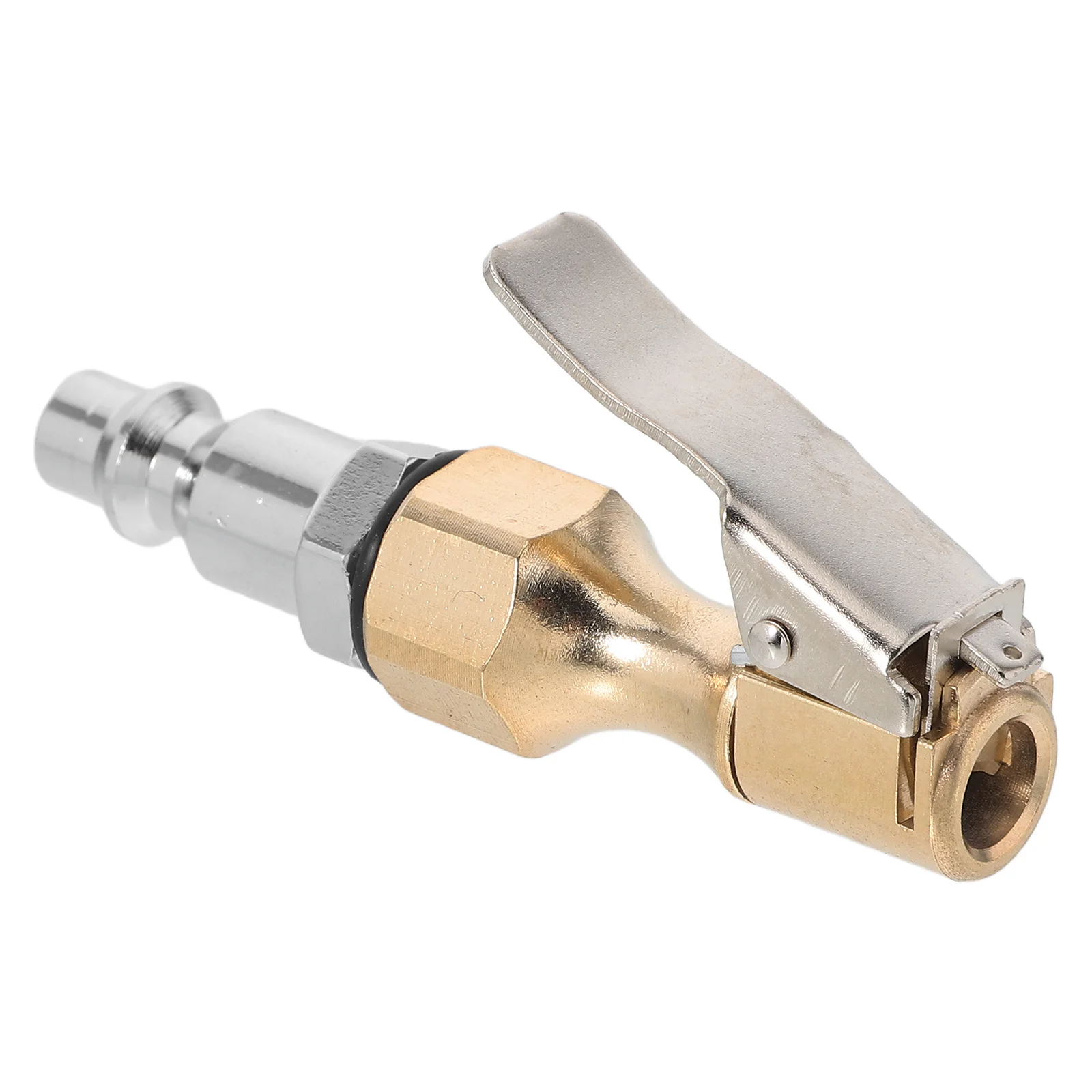 

Heavy Duty Brass Quick Connect Air Chuck Locking Clip American Threaded Tire Inflator Adapter Compatible Pressure Gauges