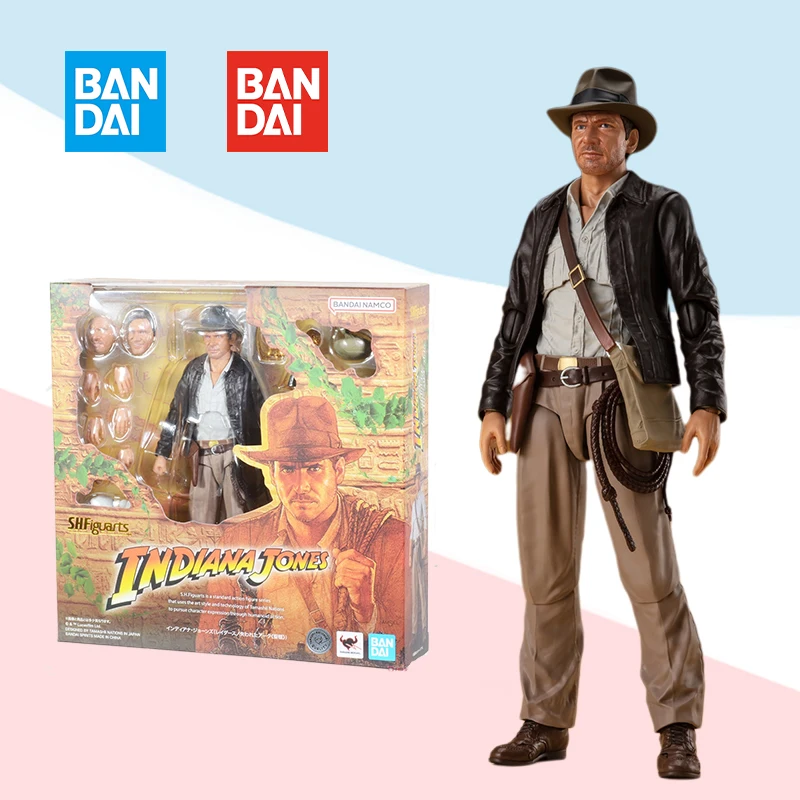 

Bandai Original box S.H.Figuarts SHF INDIANA JONES full Action Anime pvc Figure model kit finished toy gift for kids