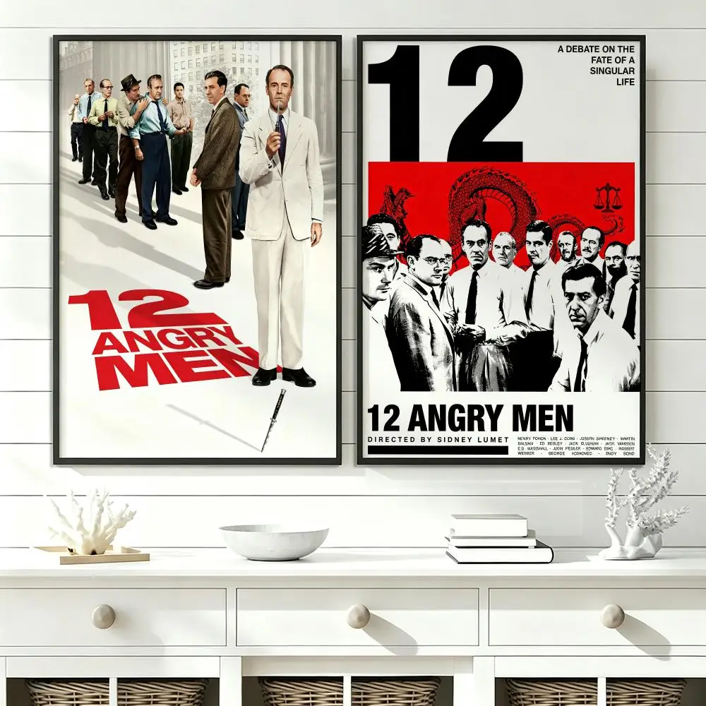 movie 12 Angry Men Poster Poster HD Trendy SelfAdhesive Wall Art Print For Living Room Bedroom Dorm Office Home Gift