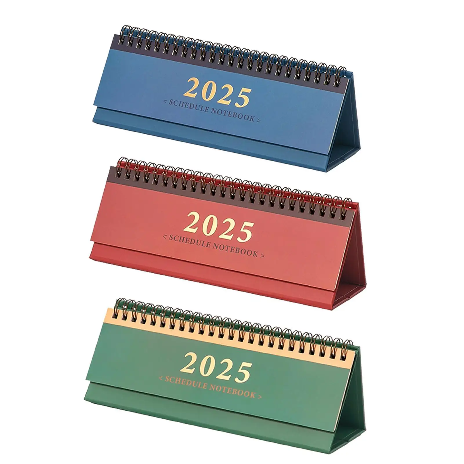 Desk Calendar 2025 - Runs from January 2025 until December 2025 - Small 2025 Flip Desktop Calendar