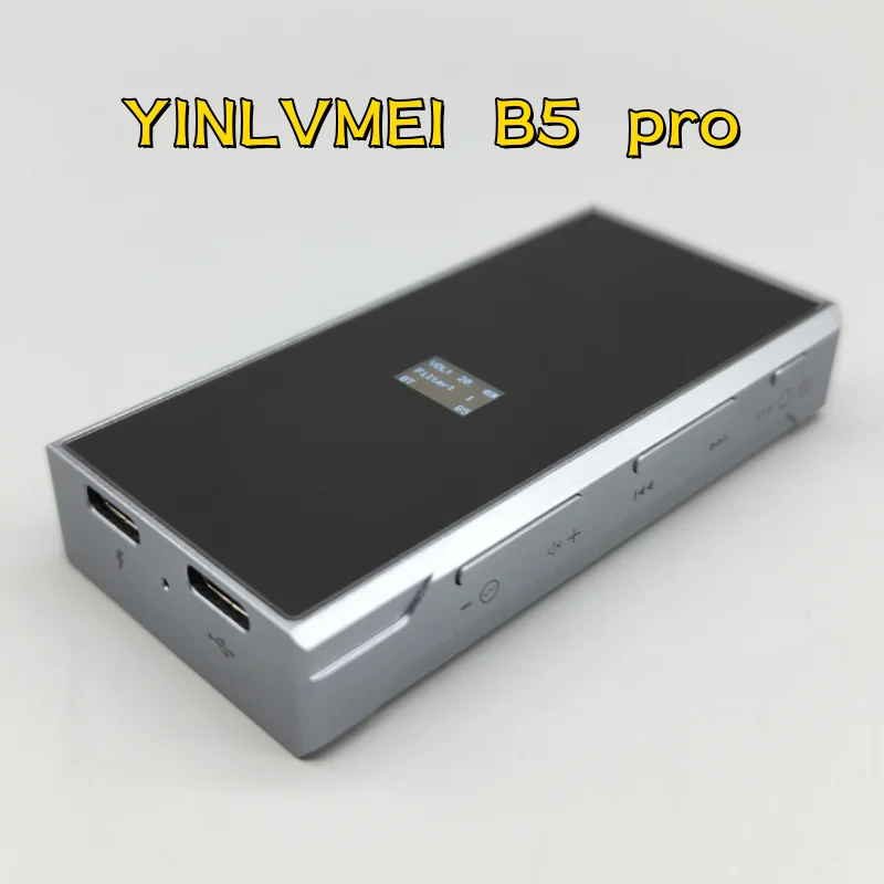 YINLVMEI-Bluetooth USB Decodificação Fones De Ouvido, B5 Pro, LDAC, Saída 4.4LO, Volume Independente, 9039