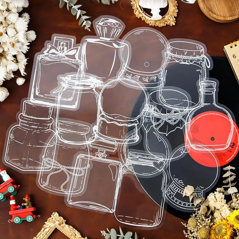 Floral Bookmark DIY 20pcs Adults Kids Transparent Bookmark DIY Kit Students Stationery Bookmarks For Writers For Classroom