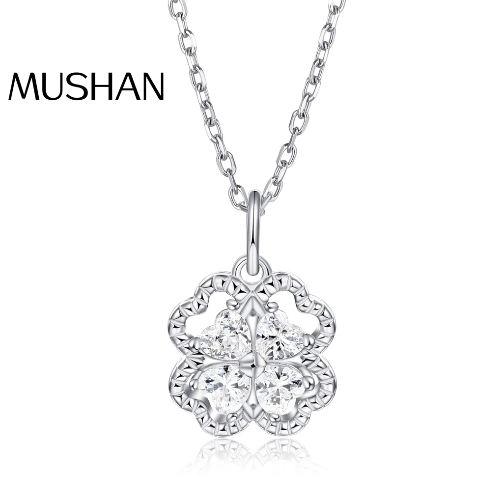 

MuShan Jewelry 925 Sterling Silver Necklace Pendant Chain HCD Gemstones Premium Jewelry Bridal Jewelry Women Necklaces Jewelry