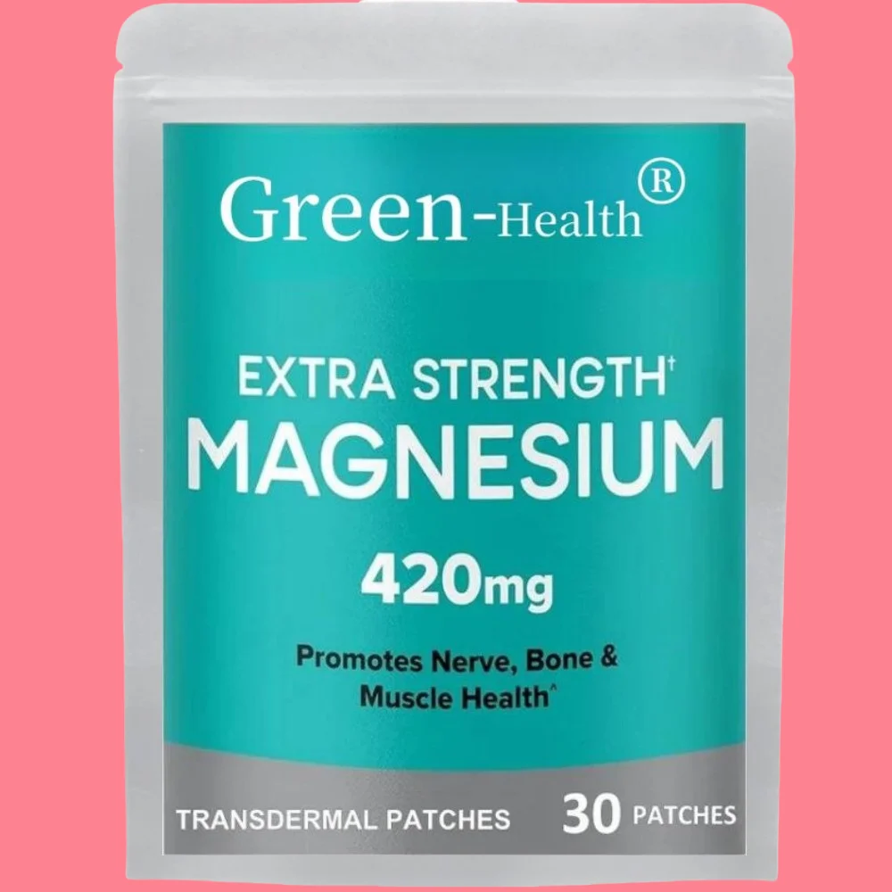 

Magnesium Transdermal Patches Extra Strength, Bone and Muscle Health-30 Patches One Month Supply