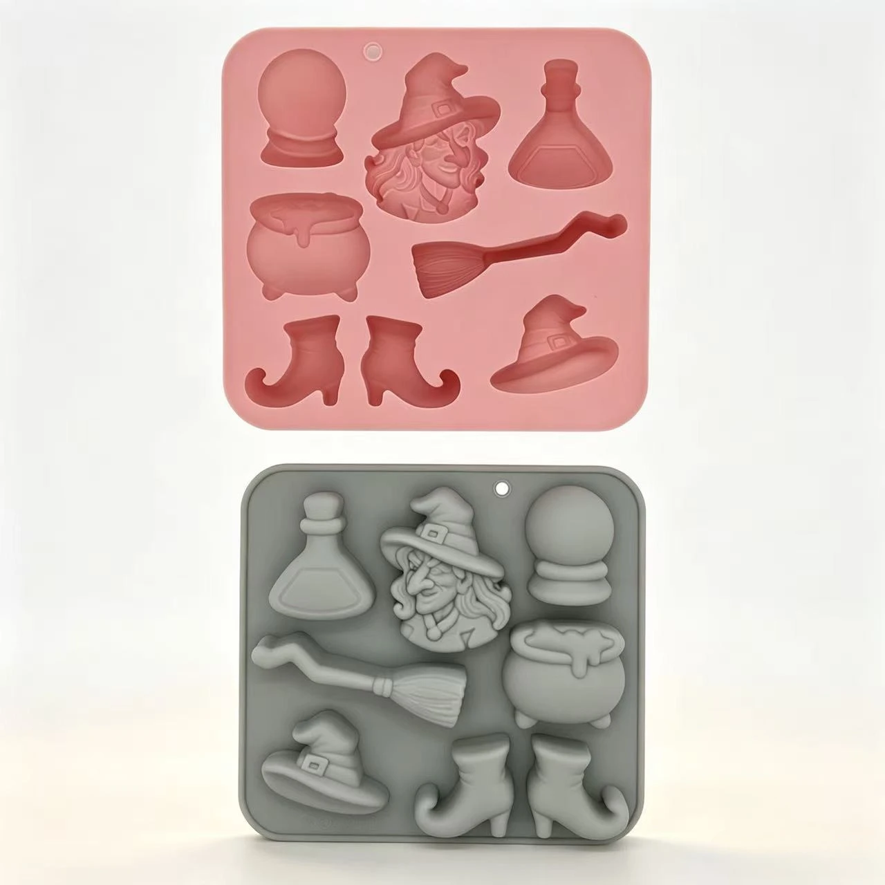 Halloween Silicone Molds 3d Witch Fondant Candy Chocolate Mould Epoxy Resin Molds Baking Tools Ice Cube Cake Decorating Tools