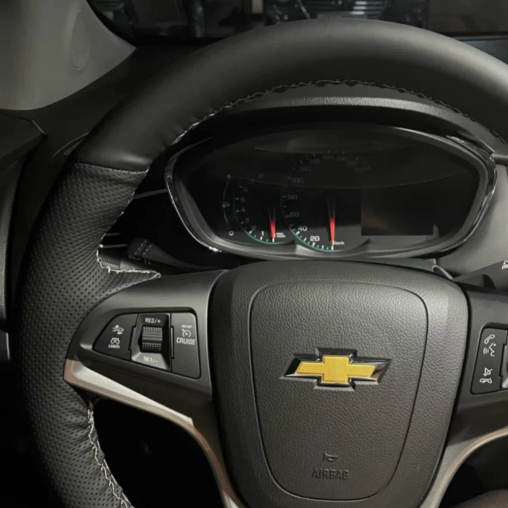 Customization Hand Sewing Microfiber Leather Car Steering Wheel Cover Accessories For Chevrolet Cruze Hatchback Sedan 2009-2014