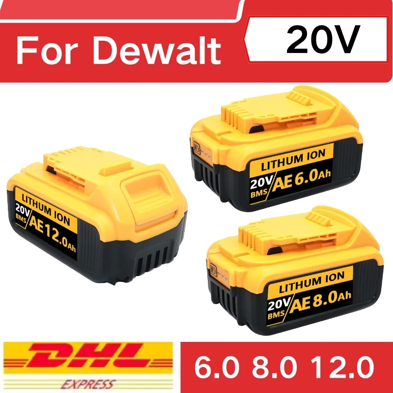 

Para Dewalt 20V 3.0-12.0mAh cargador de batería de litio DCB203 DC B204 DCB205 DCB206 DCB118 DCB1418 DCB140 DCB183 DCB200