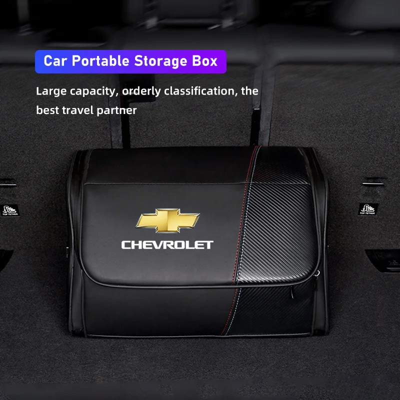 

Car Trunk Organizer Bins Zipper Style Foldable Storage Box For Chevrolet Corvette Montana TrailBlazer Silverado Traverse Camaro