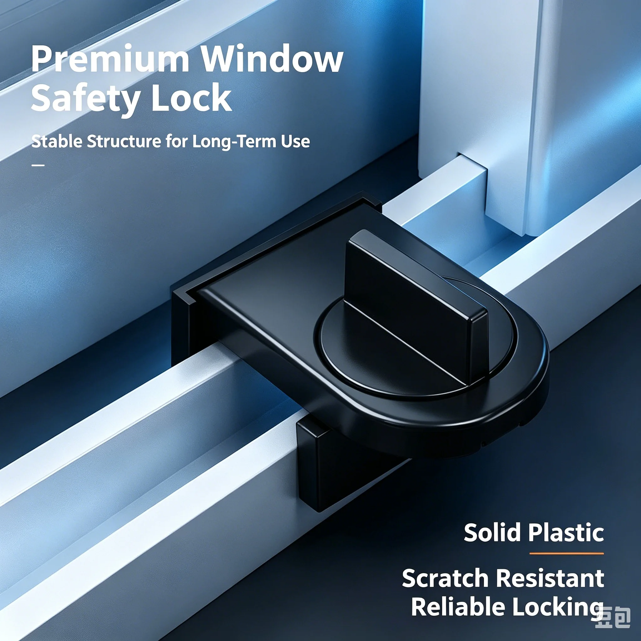 Anti‑Fall High‑Rise No‑Drill Safety Latch Child Sliding Door Lock Anti‑Theft Sliding Window Limiter for Home Safety Guard
