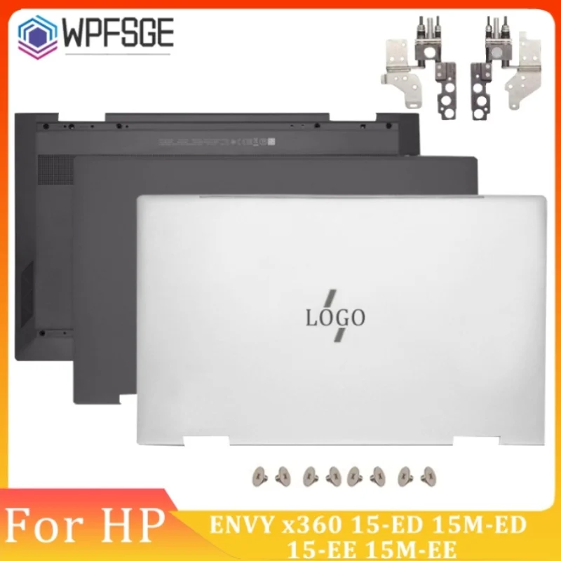 

New For HP ENVY X360 15-ED 15-EE Laptop LCD Back Cover Hinges Palmrest Bottom Case L93203-001 L93204-001 15.6 In