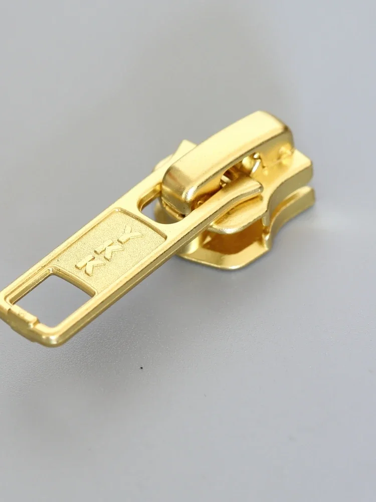 Special Genuine YKK5 Self-locking DA Slider Gold Copper Silver Ancient Silver Code Zipper Handmade Leather Accessories