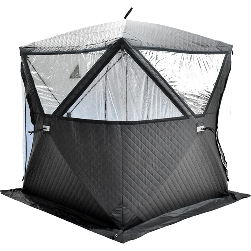 

Outdoor Pop up Tent Portable Camping Ice Cube Winter Fishing Tent Waterproof Insulation Cube Winter Ice Fishing Tent
