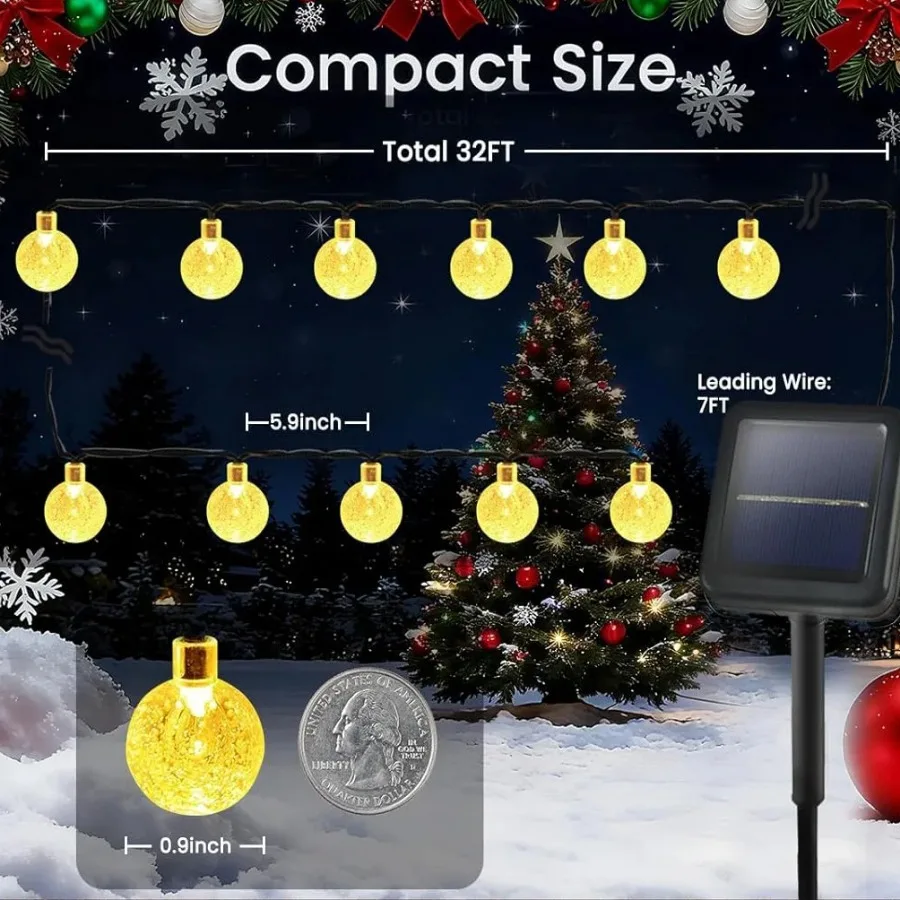 

Уличные светодиодные гирлянды на солнечных батареях – водонепроницаемый декор для сада, двора, свадьбы и террасы