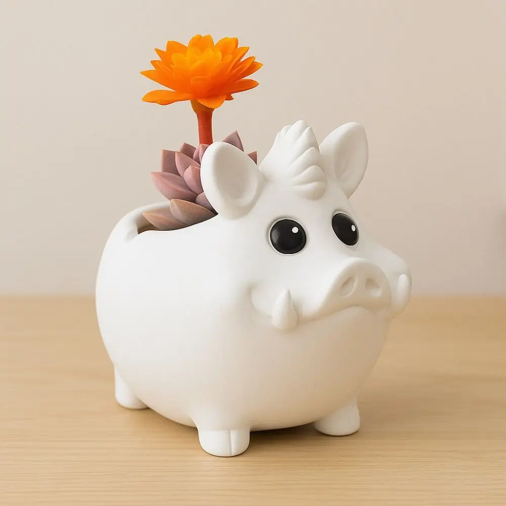 

Creativity 3D Wild Boar Cement Mold Cartoon Silicone Planter Sillicone Mold Easy To Use DIY Craft Storage Tank Mold Home Decor