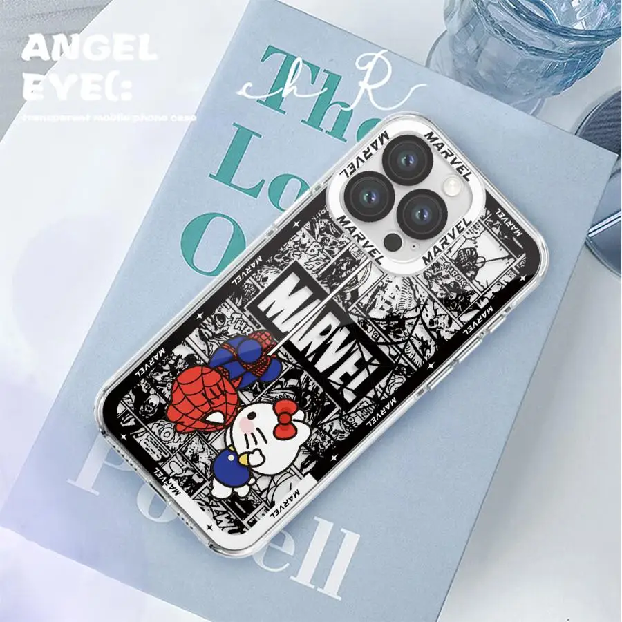 Marvel Cute Spidermans Case for iPhone 12 Mini 17 Air 13 12 11 Pro MAX 16 15 14 Plus XR 7 8 16e Soft Phone Cover