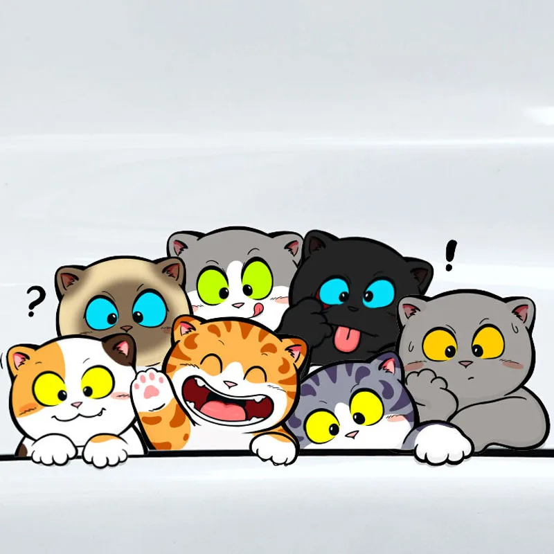 

1 шт., наклейки на мотоцикл Lucky Cat JDM, передний обтекатель мотоцикла, боковая панель топливного бака, электрический скутер, водонепроницаемые виниловые наклейки