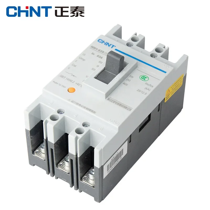 NM1 Series Molded Case Circuit Breaker NM1-630S/3300 400A 500A 600A Three Pole Molded Case Knife  R134a