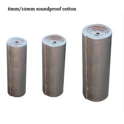 1 Roll 50*200cm Aluminum Foil Cotton Car Thermal Insulation Film Car Truck Thermal Insulation Muffler Pad Fire Protection Foam