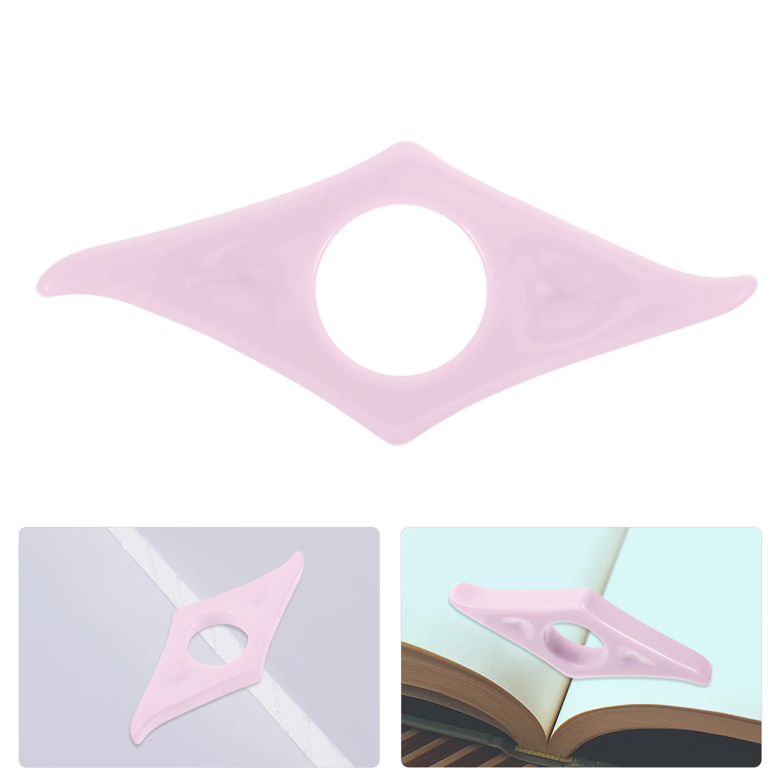 

Universal Page Holder Thumb Ring Reusable Bookmark Reading Tool Comfortable Smooth Hole Long Lasting Firm Grip Portable