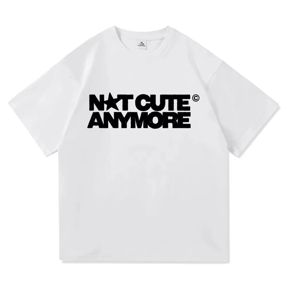 ILLIT Not Cute Anymore Album TShirt Fashion Men/women Clothing Harajuku High Quality Tops Cotton TShirts Male Tees Vintage