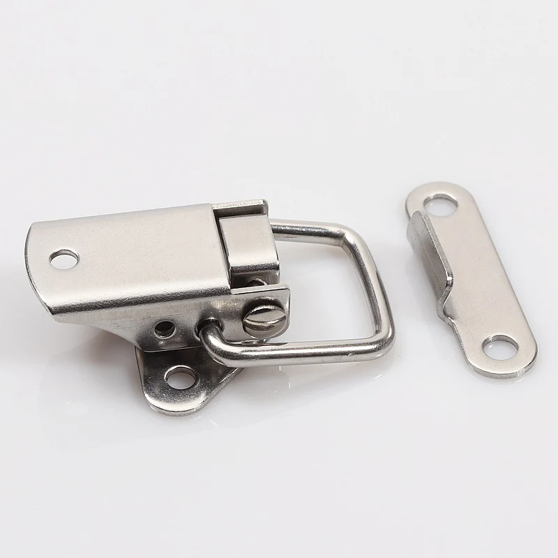 304 Stainless Steel Hasp Toggle Latch Buckle Small Lock for Case Jewelry Wood Box Cabinet Latch Hasp Tool Box
