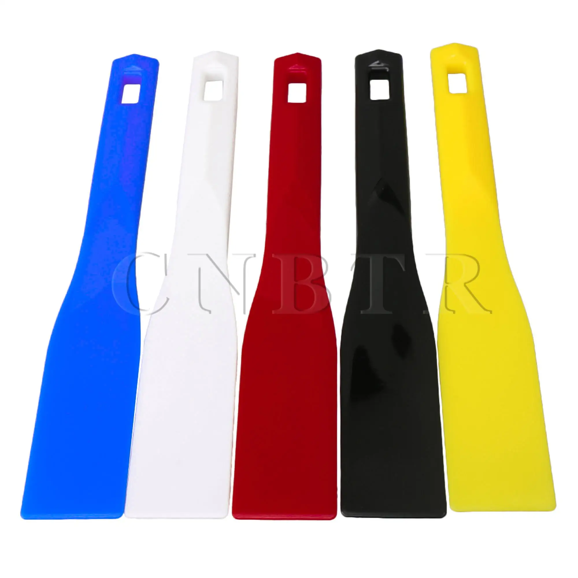 BQLZR 20pcs Width 45mm Plastic Spatulas Ink Scoop Screen Printing Blade Shovel Hand Tools