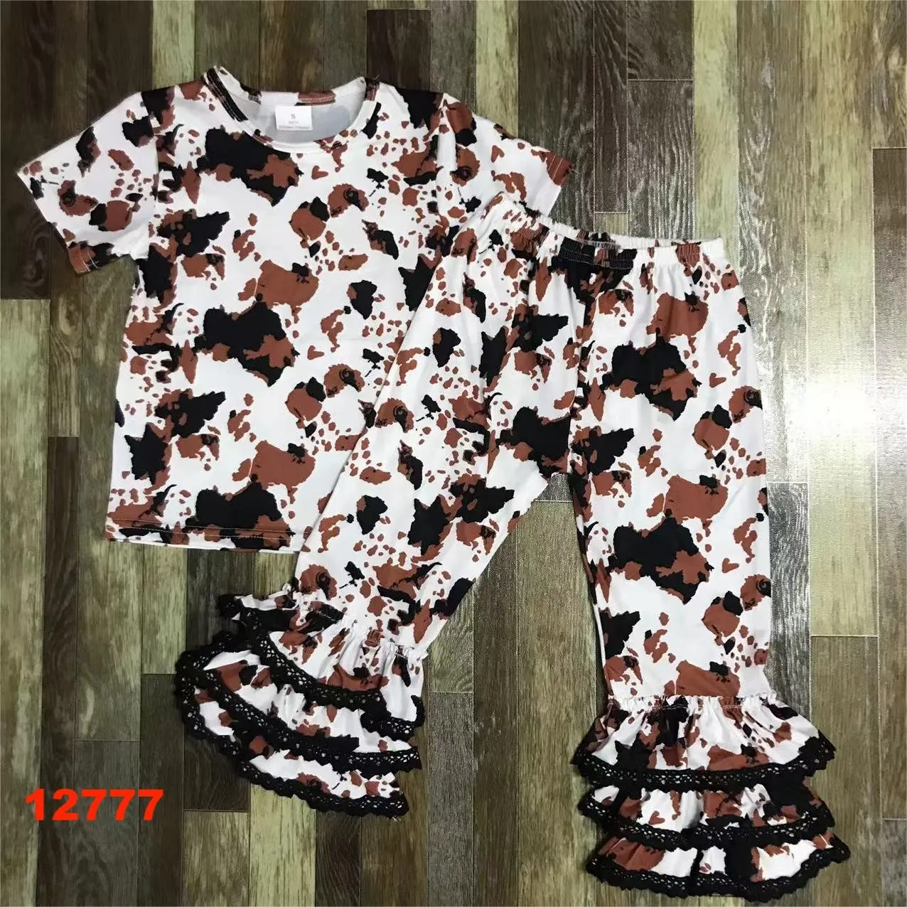 2024 Pumpkin Boys Girls Baby Pajamas  long-sleeved trousers  cotton material boutique cotton clothing