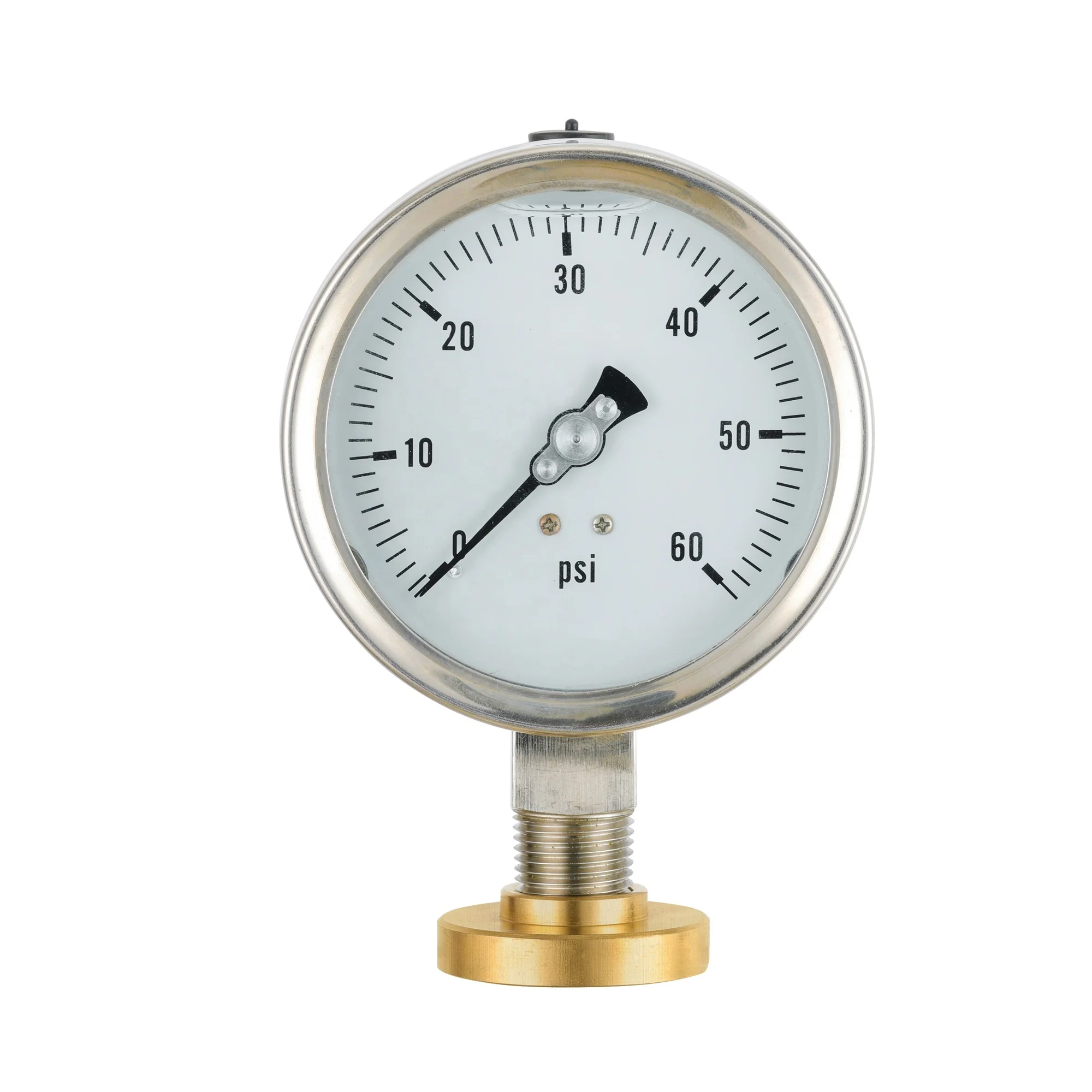 

Hot Popular 0-60psi 100mm Manometer Bottom Pressure Measuring Instruments Oil Gas Pressure Gauge Meter