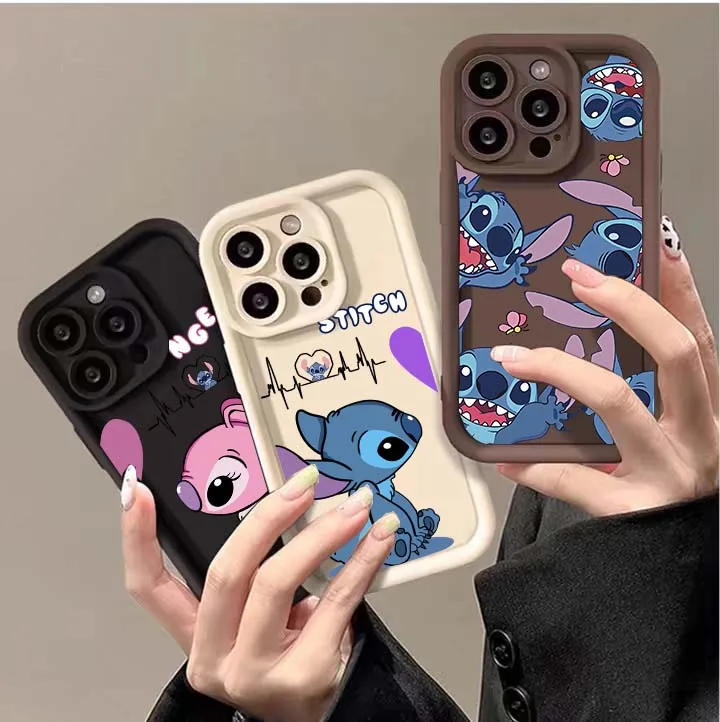 Stitch Casing For INFINIX SMART 8 7 6 Plus 5 NOTE 40 30 Pro 12 G96 5G TECNO SPARK 20 20C GO 2024 10 10C SMART8 Cartoon Soft Case