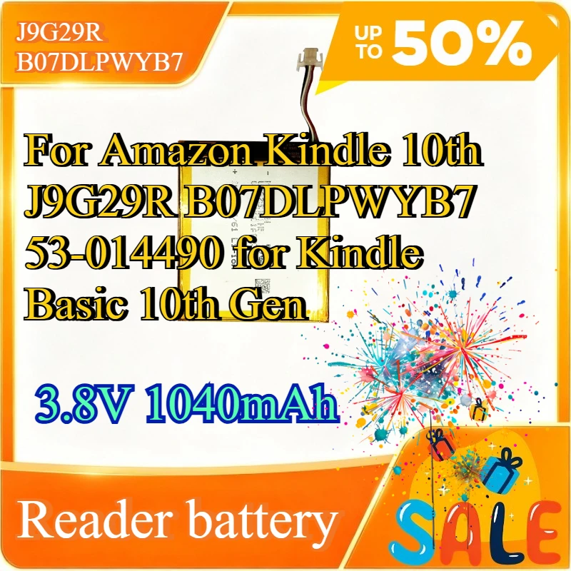 26S1019 58-000226 Battery for Amazon Kindle 10th J9G29R B07DLPWYB7 53-014490 for Kindle Basic 10th Gen