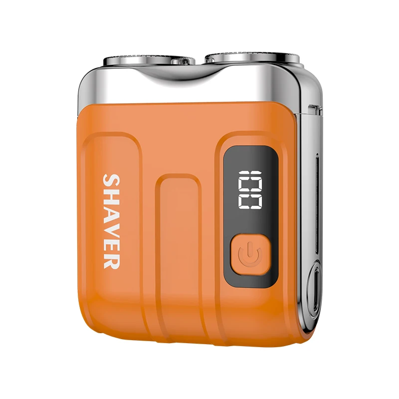 

Мини-электробритва, портативный нож для бороды, перезаряжаемая роторная электрическая бритва для мужчин, плавающая головка с магнитным лезвием, для путешествий домой