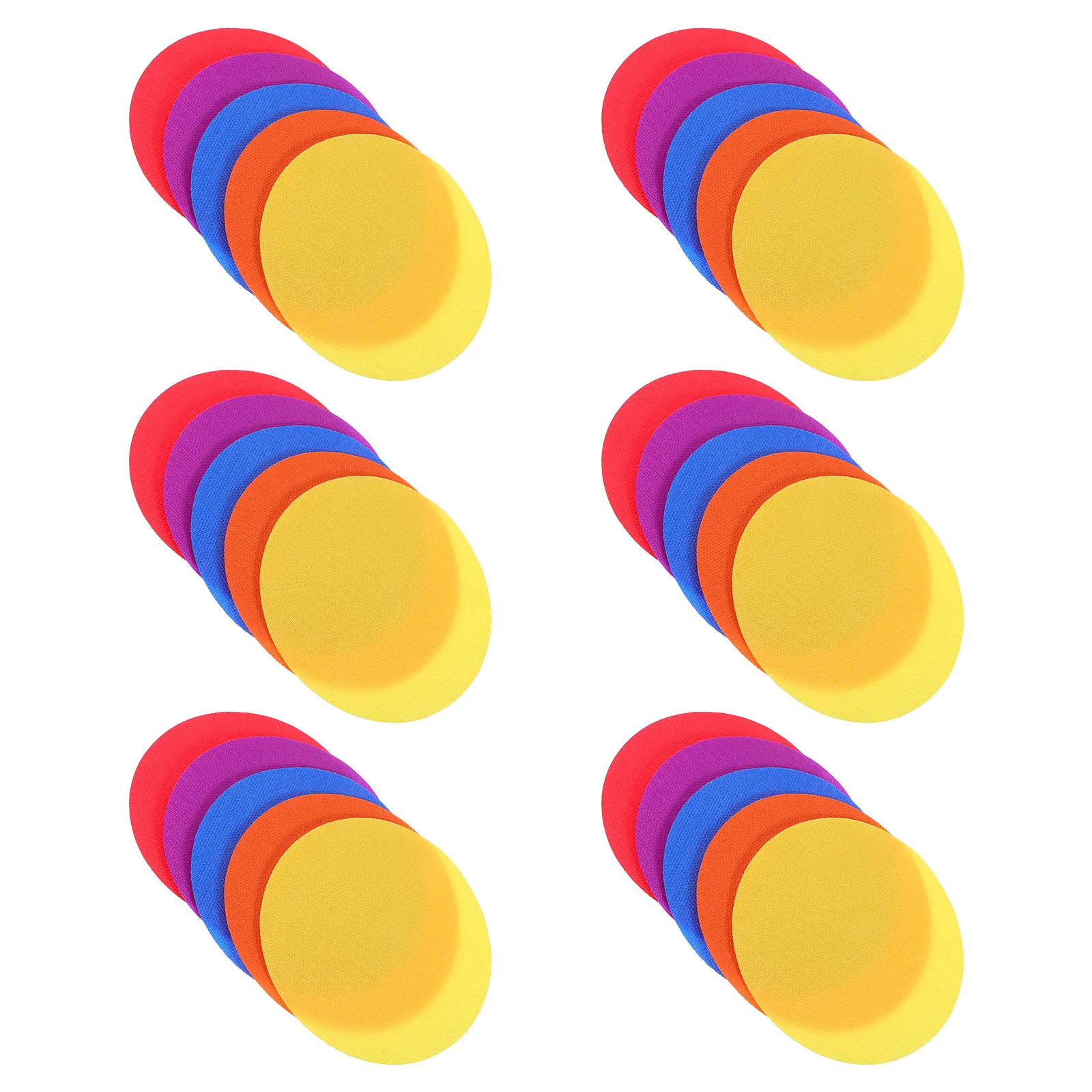 

30 pcs 12.5Cm Carpet Markers Colorful Round Stickers For Games Classroom Activity Spot Labels Home Reusable Hooked