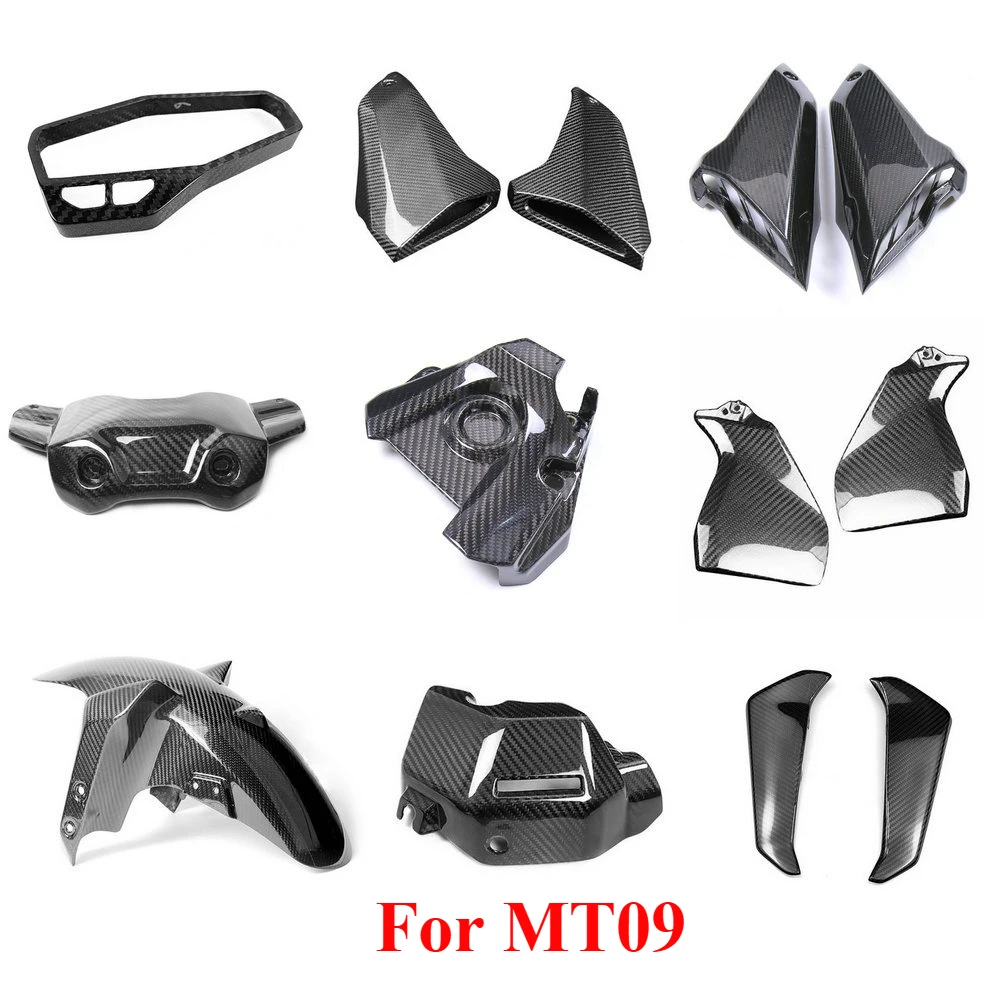 Motorcycle Mudguard Rear Fender Splash Mud Guard Real Carbon Fiber For YAMAHA MT09 FZ09 2014-2020 XSR 900 XSR900 2017-2021