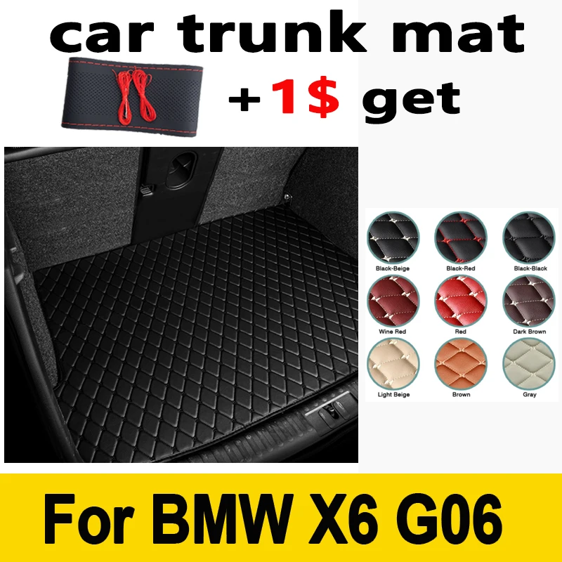 Car Mats For BMW X6 G06 MK3 2020 2021 2022 Waterproof Protective Pad Accesorios Auto Alfombrilla Coche Trunk Mat Car Accessories