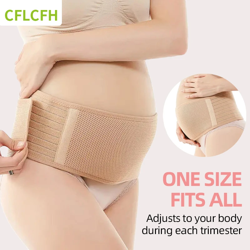 

Pregnant Women Belly Abdominal Elastic Breathable Support Brace Maternity Clothes Waist Belt Abdomen Protector Band Care