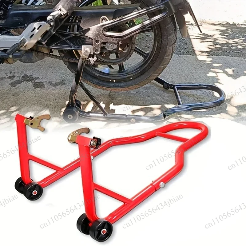 Dual-Fork Stand Rear U+L Fork Swingarm Spool Stan  Motorcycle Stand Lift 850lbs Front Rear Combo Stand Lift Front Wheel