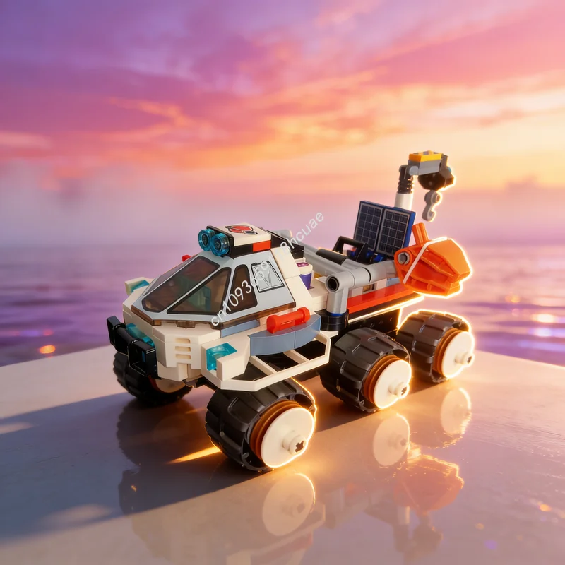 252pcs MOC Space Rover Testing Drive Mod Model Building Blocks Christmas Gifts Construction Idea Brick Toys Education Kids