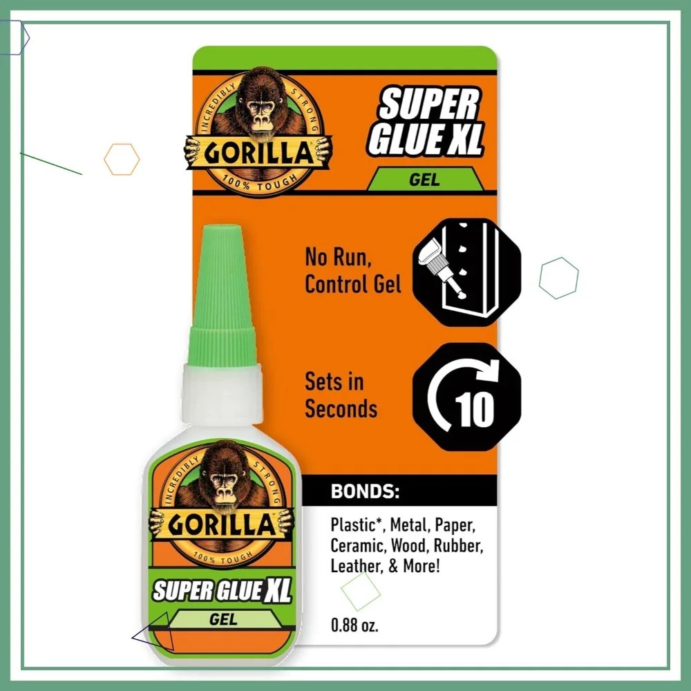 

Прозрачный суперклей-гель, 25 г быстросохнущего клея для всех материалов — идеально подходит для ремонтов и проектов «сделай сам»